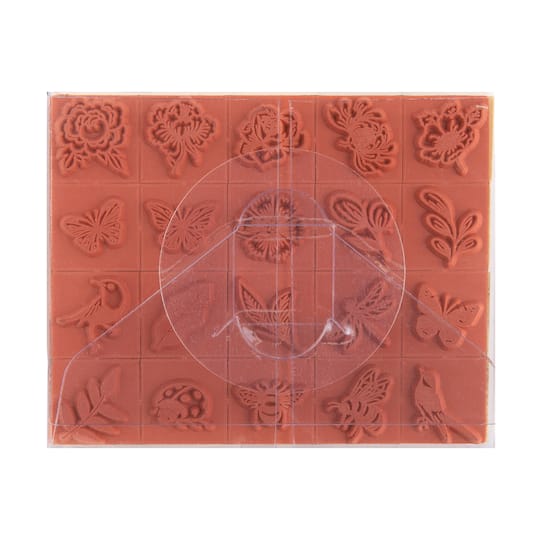 6 Pack: Bugs & Flowers Wood Stamp Set by Recollections®
